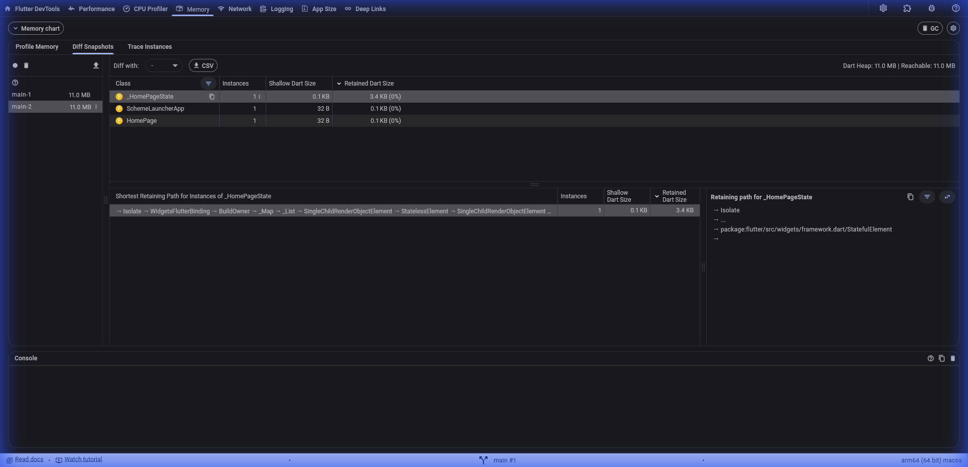 DevTools 中的引用分析